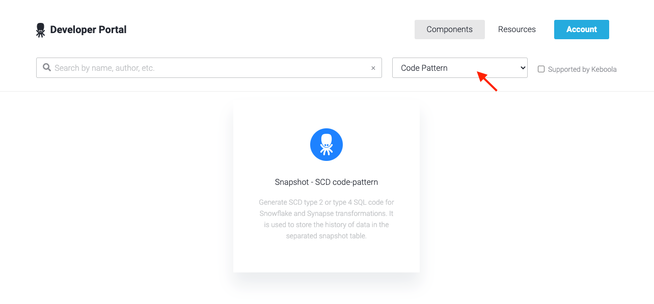 Screenshot -- Transformations page